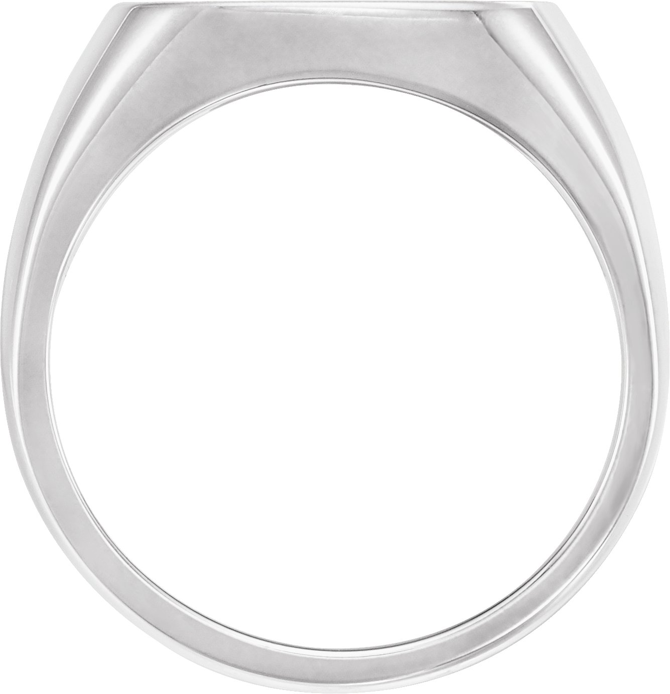 Sterling Silver 16 mm Square Signet Ring