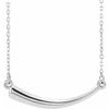 Sterling Silver Horn 16 18 inch Necklace Ref. 13201826