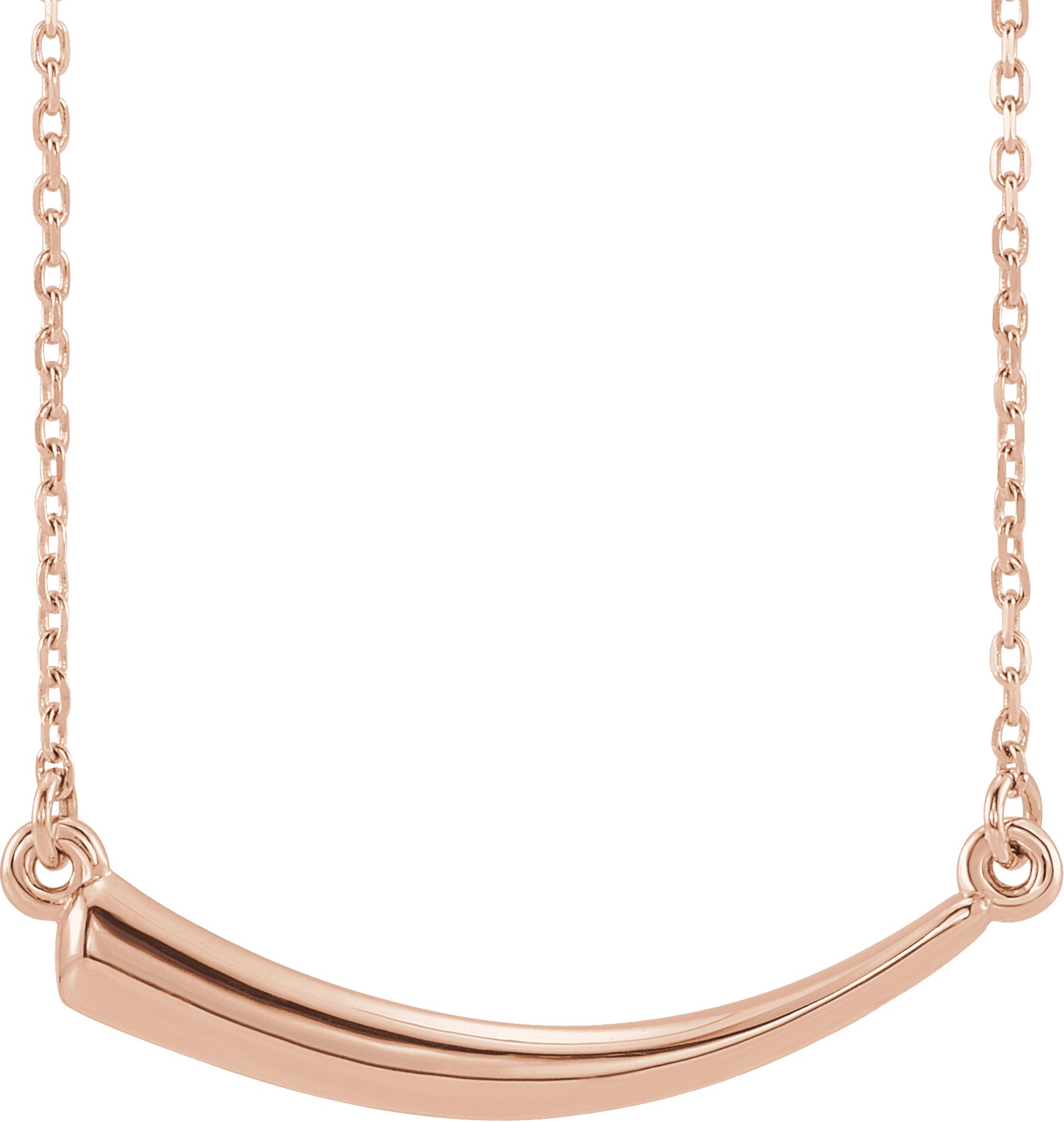 14K Rose Horn 16-18" Necklace