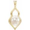 14K Yellow Freshwater Cultured Pearl Pendant Ref. 13134446