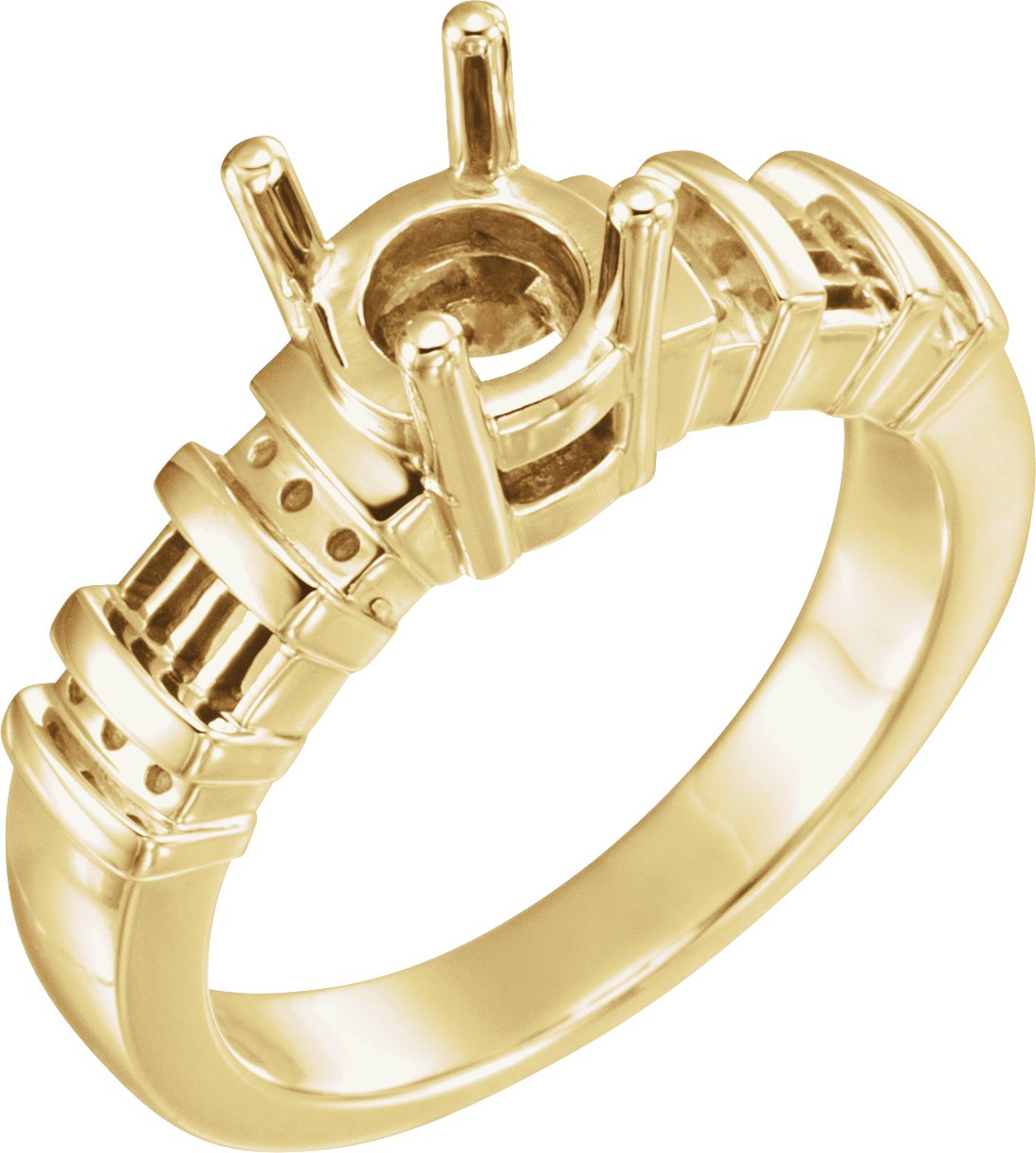 Accented Engagement Ring