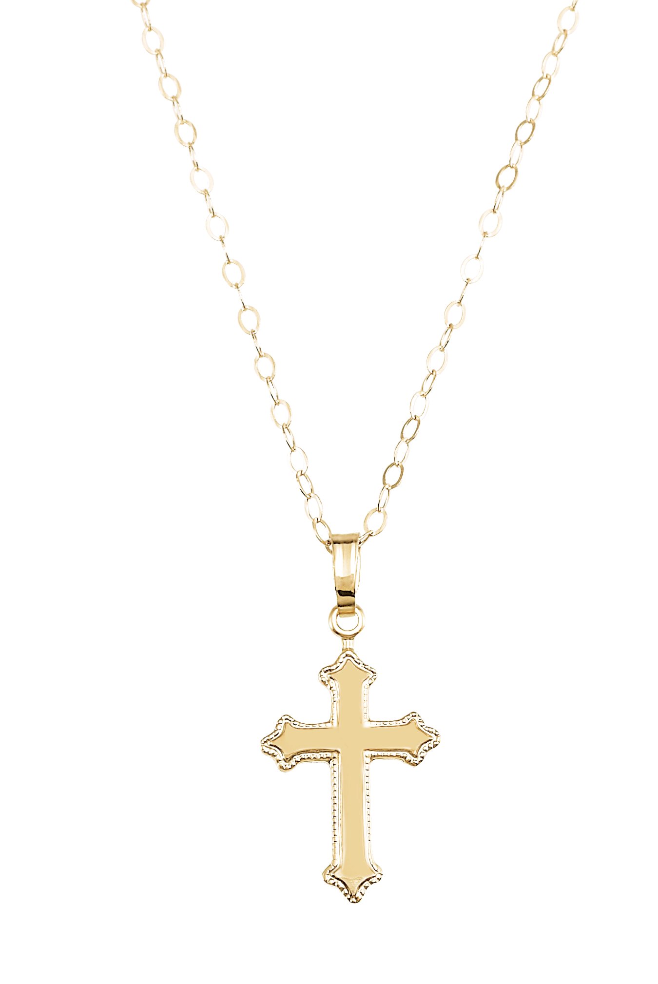 Childrens Cross Pendant 13 x 9mm Ref 721011