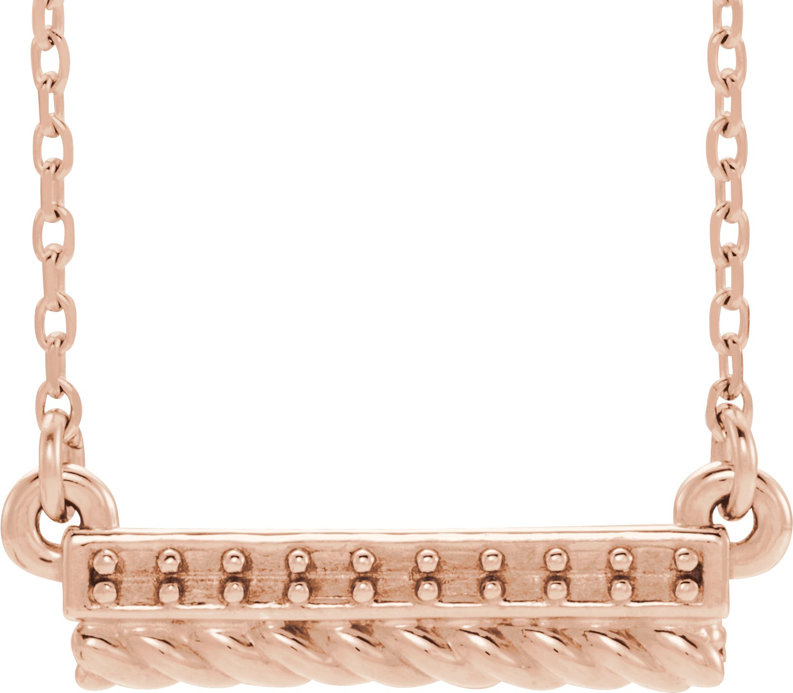 Rope Bar Necklace or Center