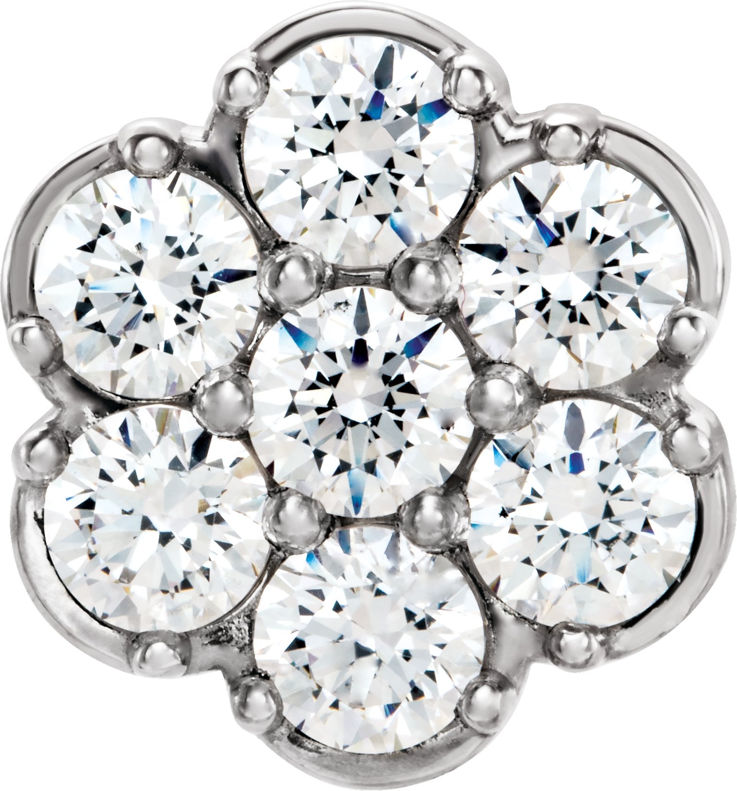 Round 7-Stone Cluster Top Plate