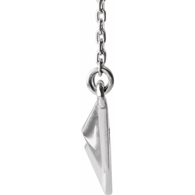 Sterling Silver Pyramid 16-18