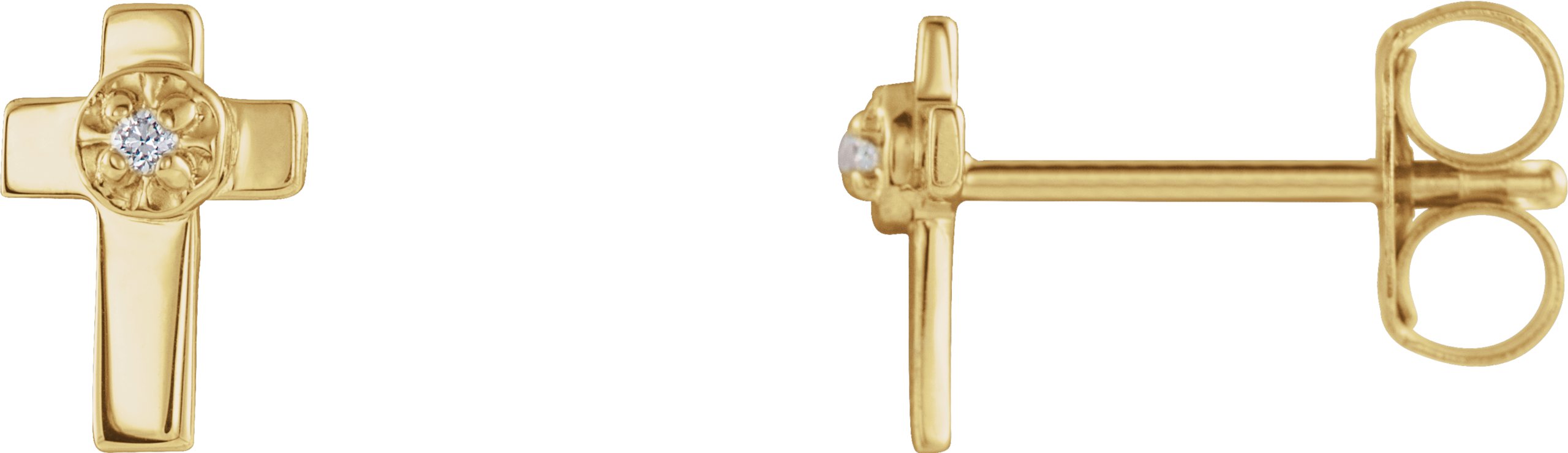 Accented Cross Earrings