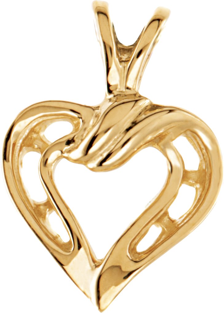 Accented Heart Pendant