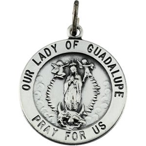 Our Lady of Guadalupe Medal Necklace or Pendant