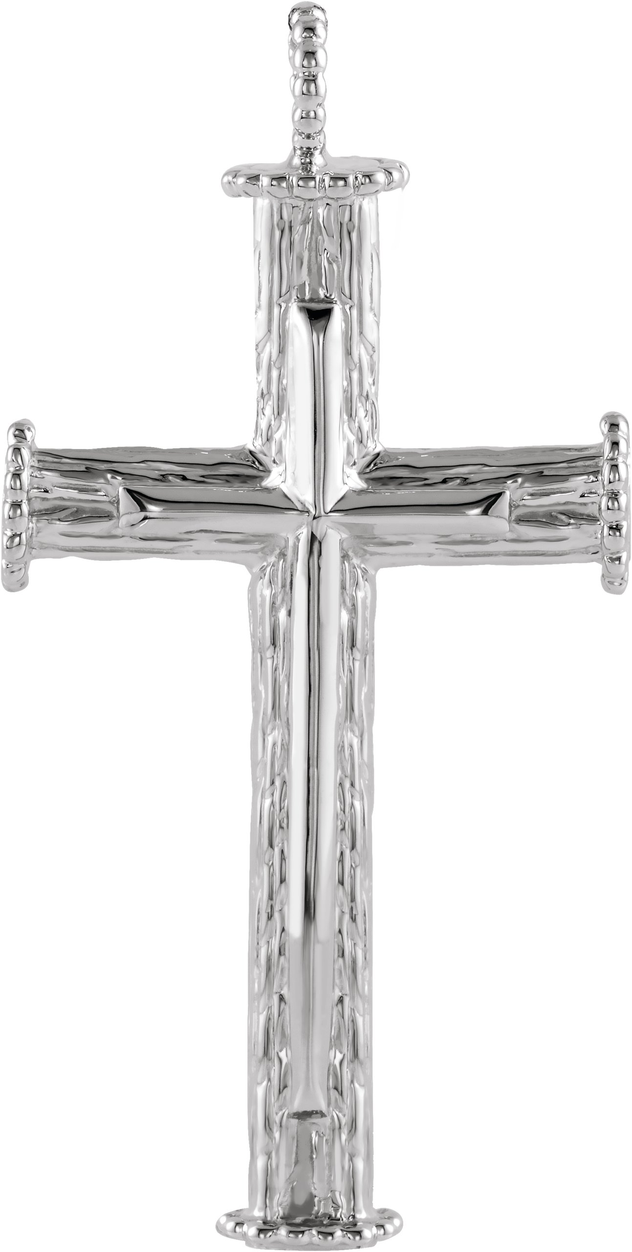 Tree Bark Cross Pendant