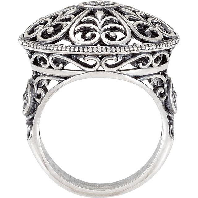 Orleans Collection™ Sterling Silver Filigree Ring