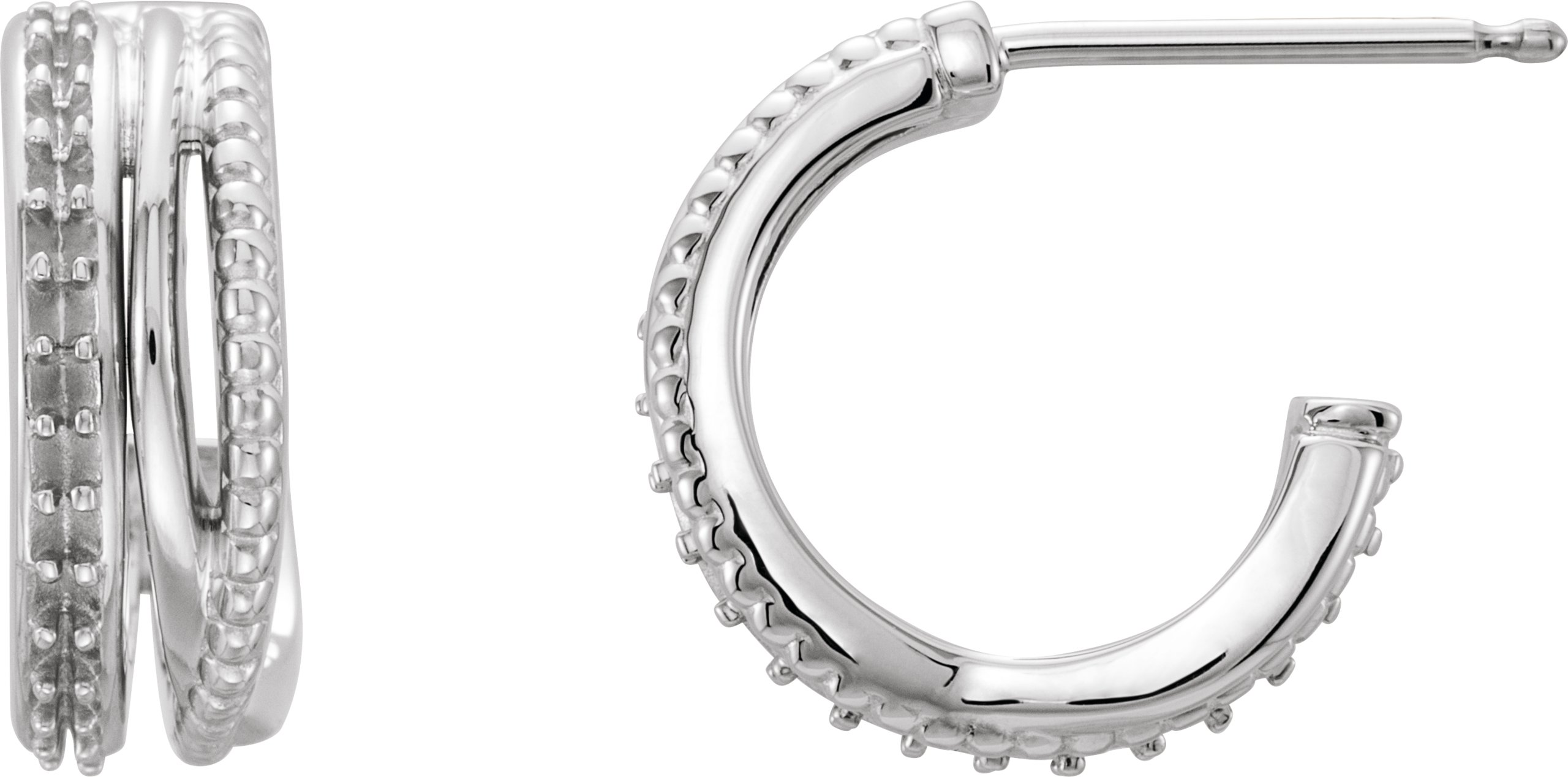 Beaded Hoop Earrings