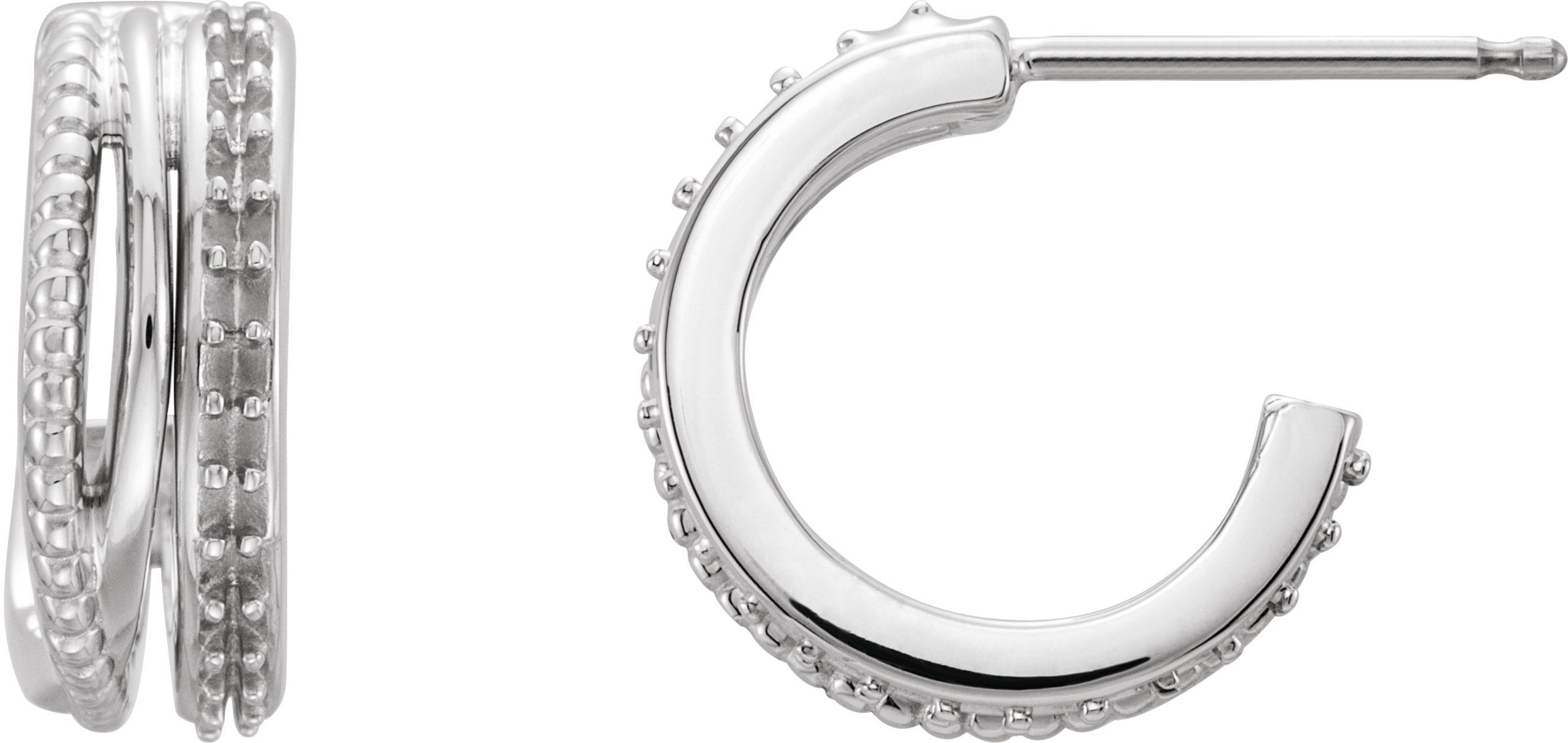 Beaded Hoop Earrings