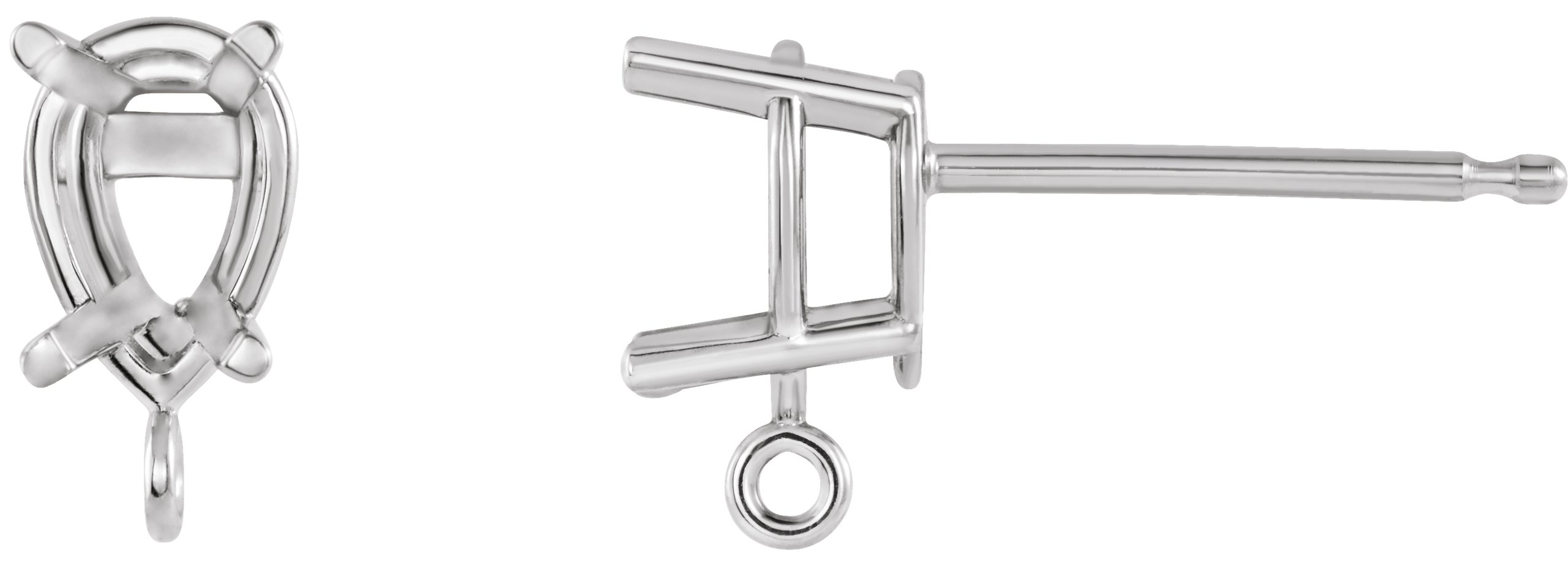 Basket Stud Earring Top