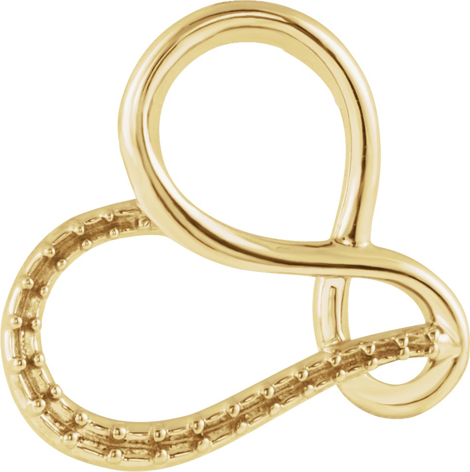 Infinity-Inspired Heart Pendant