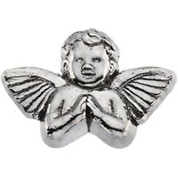 14K White 8x12 mm Praying Angel Lapel Pin