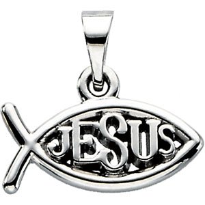Fish Pendant with Jesus Ref 555180
