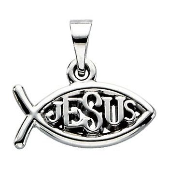 Fish Pendant with Jesus Ref 555180