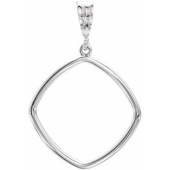 Sterling Silver 21x21 mm Square Pendant Ref. 3362833