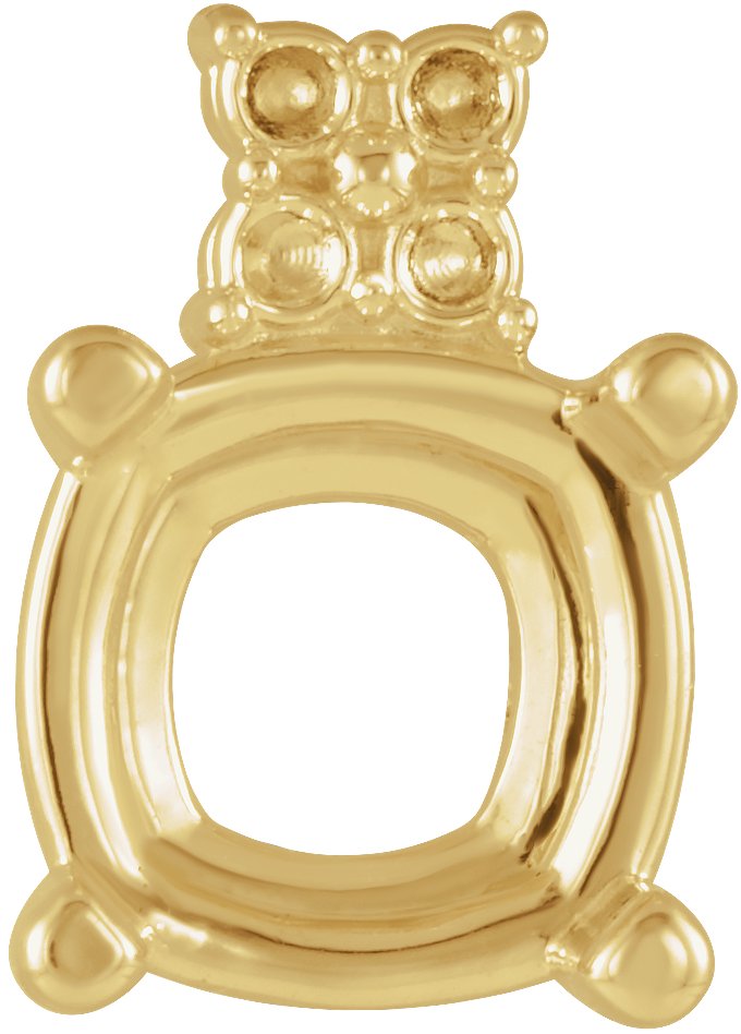 4-Prong Accented Earring Setting