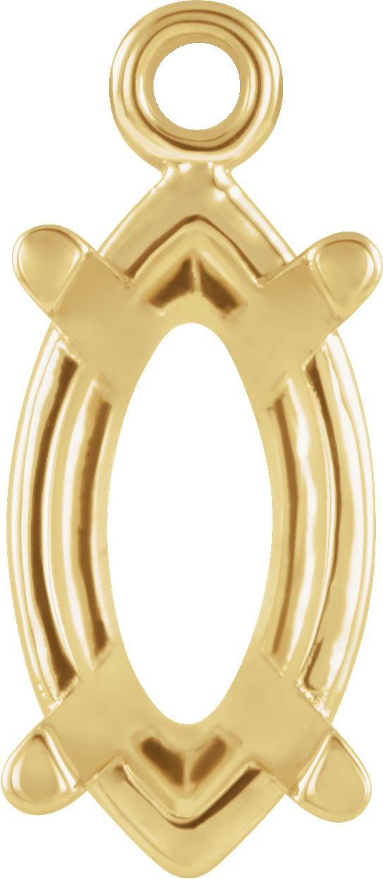 Round 4-Prong Basket Dangle