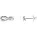 Sterling Silver Infinity-Inspired Earrings   