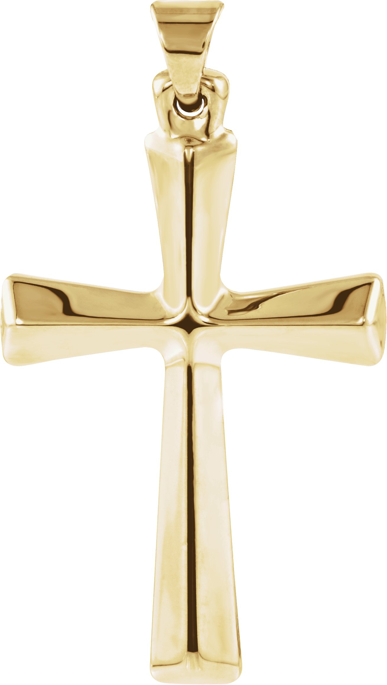 Plain Hollow Cross Pendant 28 x 19mm Ref 797424