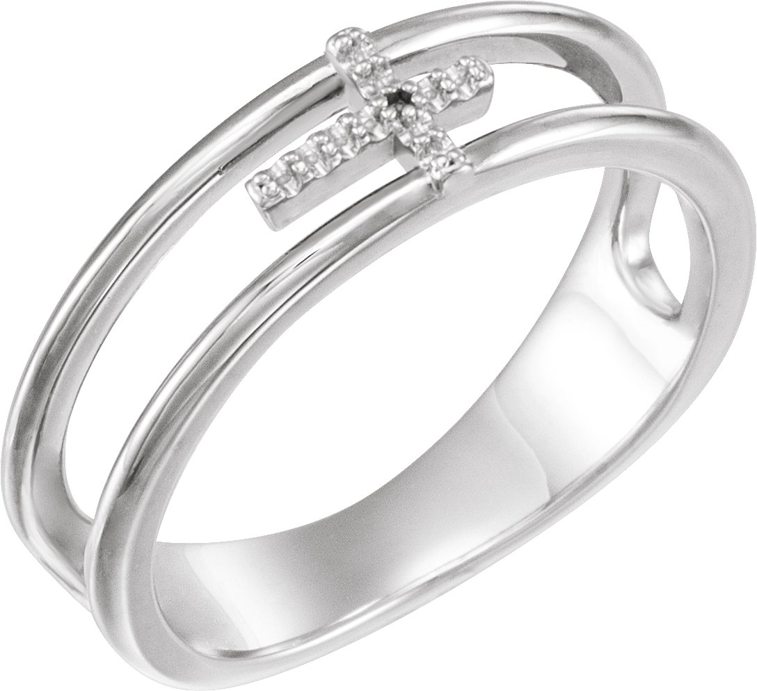 Negative Space Cross Ring