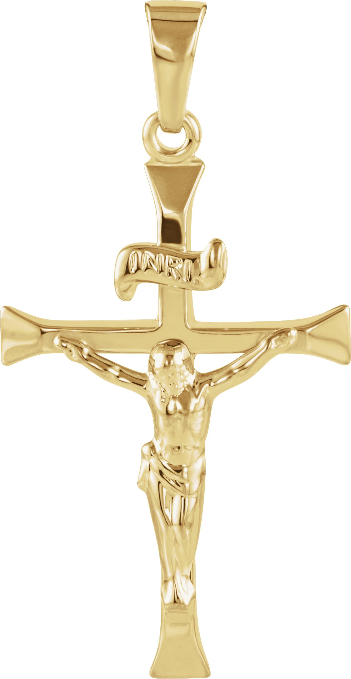 14KY 24.5 x 16mm Crucifix Pendant Ref 852925