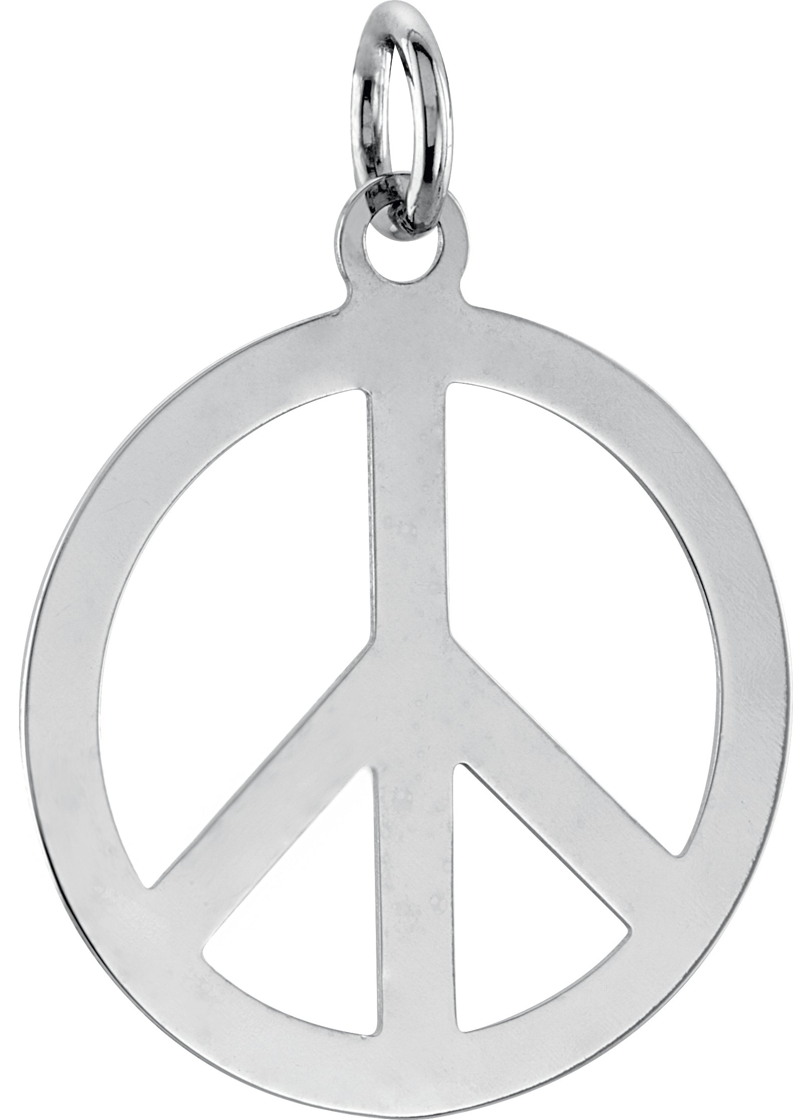 Sterling Silver Peace Sign Pendant