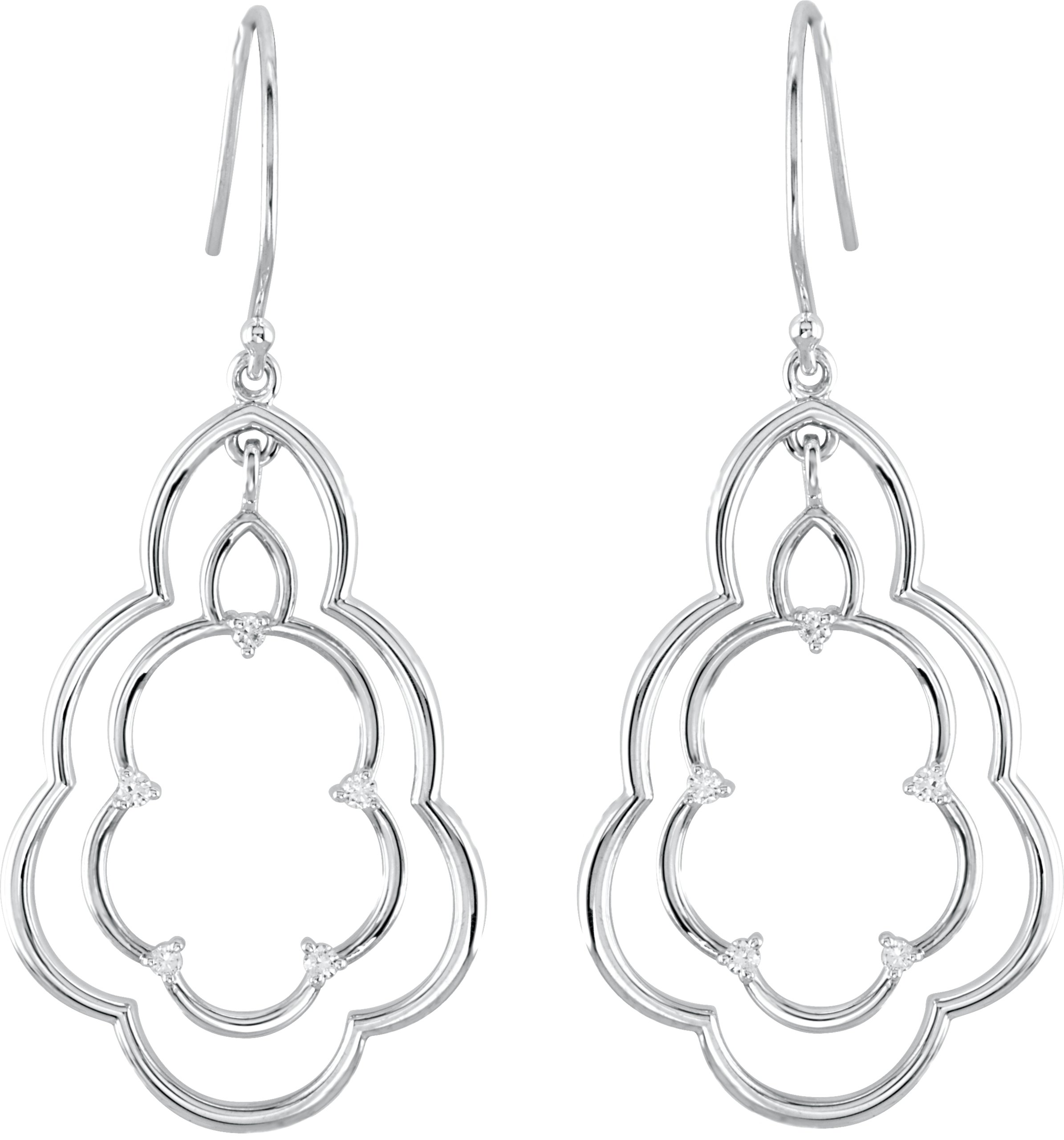 Alternative view of 1/6 CTW Natural Diamond Earrings – 14K Yellow Gold