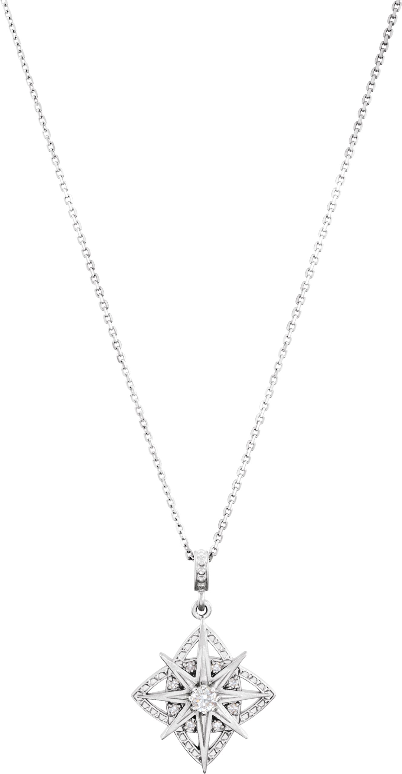 Sterling Silver 1/6 CTW Natural Diamond 18" Necklace