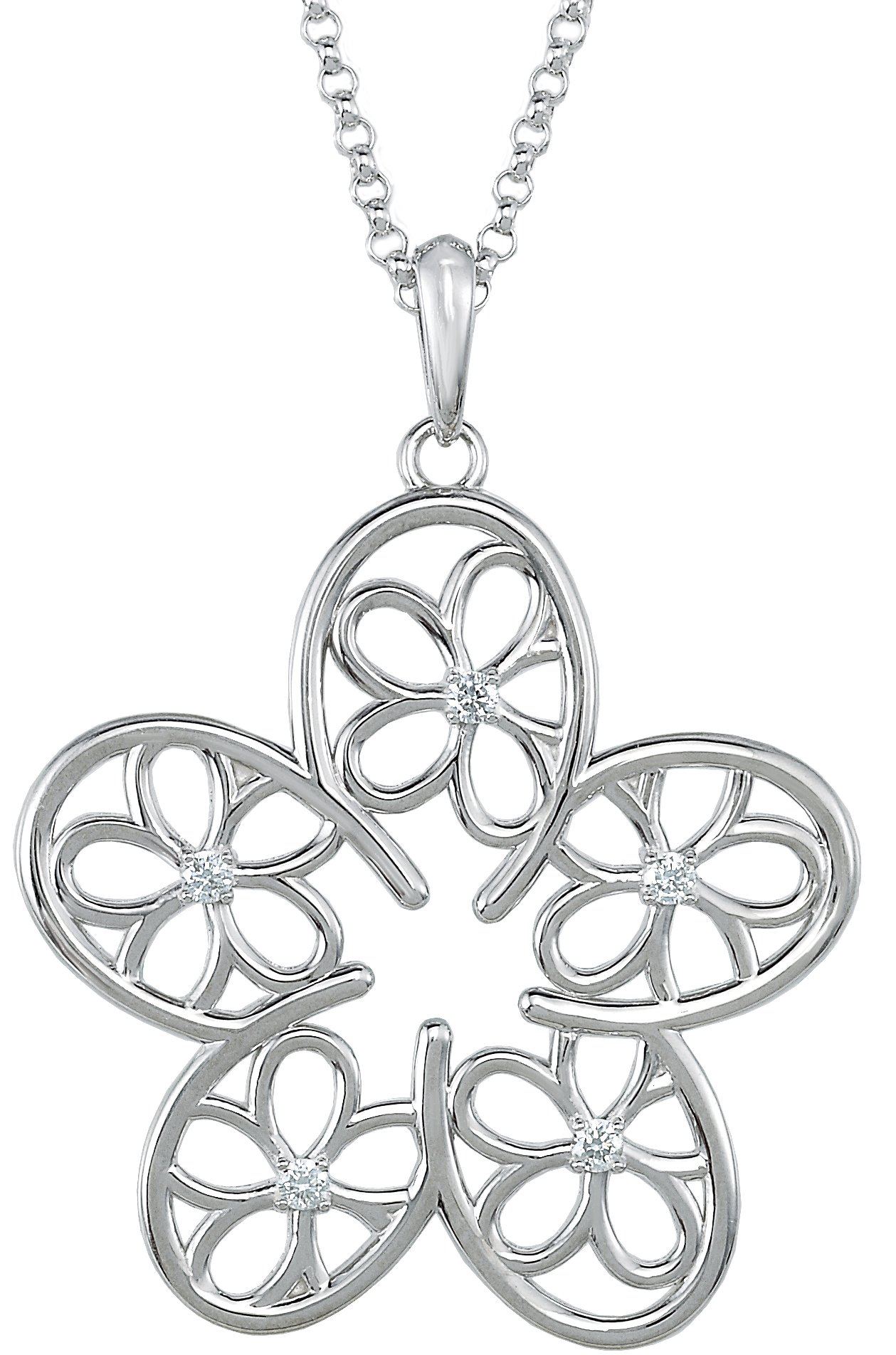Floral Design Pendant or Necklace