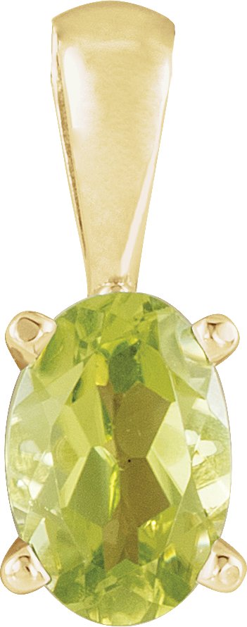 14K Yellow Peridot Pendant Ref. 9129251