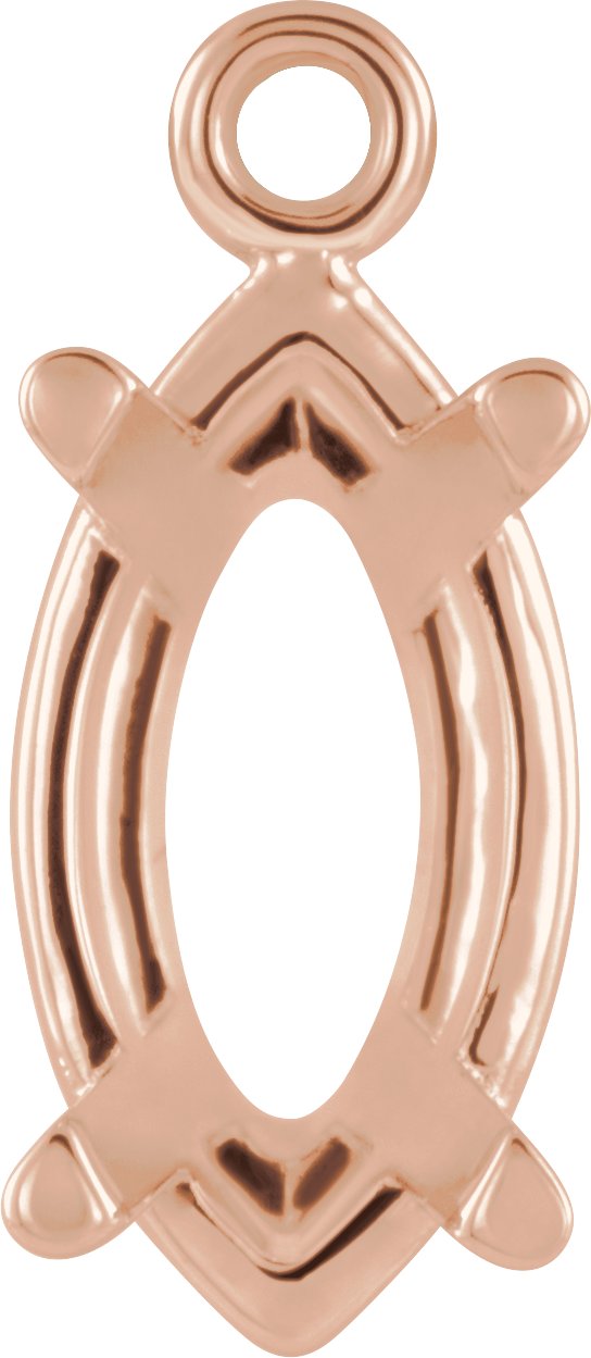 Round 4-Prong Basket Dangle