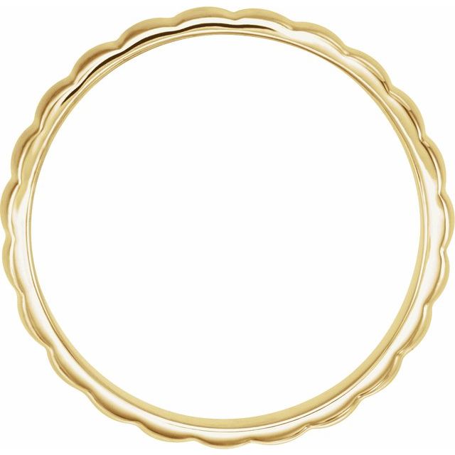 14K Yellow 6 mm Grooved Band Size 11.5
