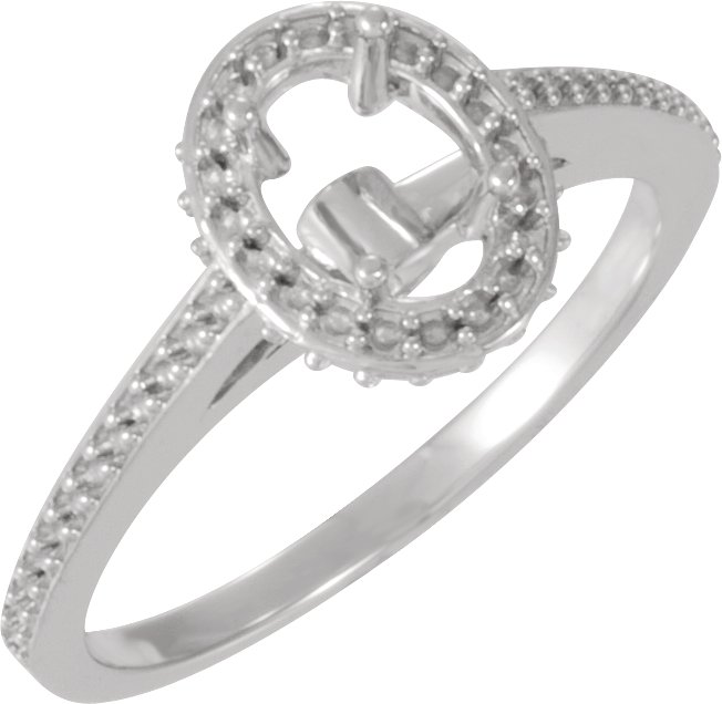 Hidden Halo-Style Engagement Ring