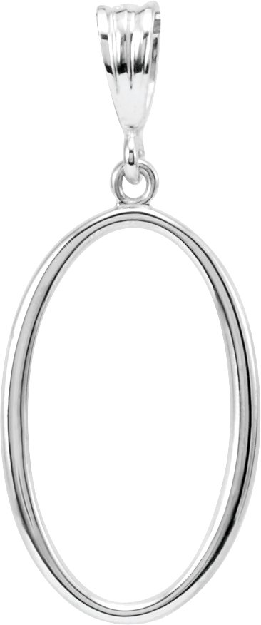 Sterling Silver 30.75x13.25 mm Oval Pendant Ref. 3403370