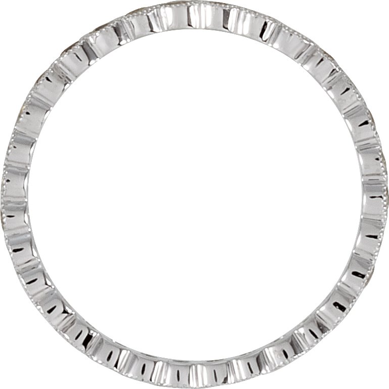 14K White 1/3 CTW Natural Diamond & Natural Yellow Sapphire Eternity Band Size 7-2