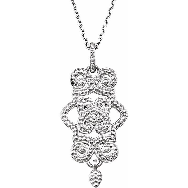 Granulated Necklace or Pendant