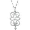 Sterling Silver Floral Inspired 18 inch Necklace Ref. 3409897