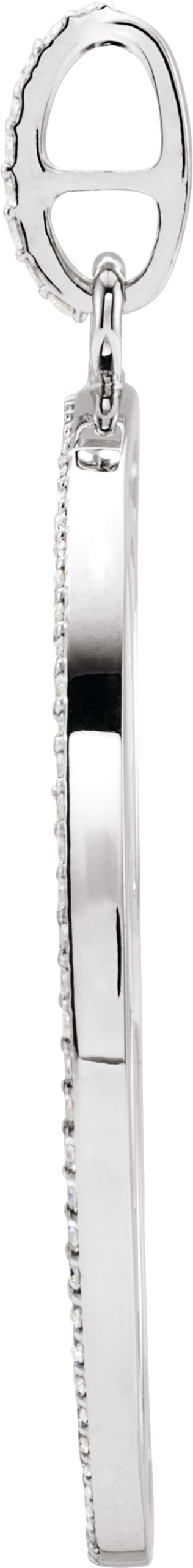 1 1/8 CTW Natural Diamond Cross Pendant view 2