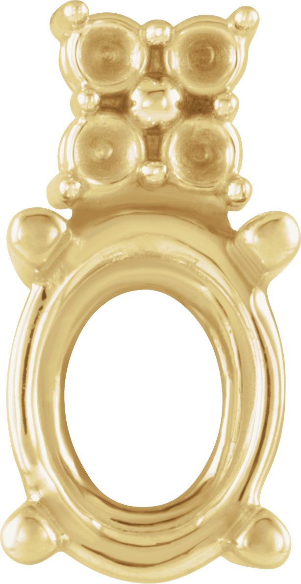 4-Prong Accented Earring Setting