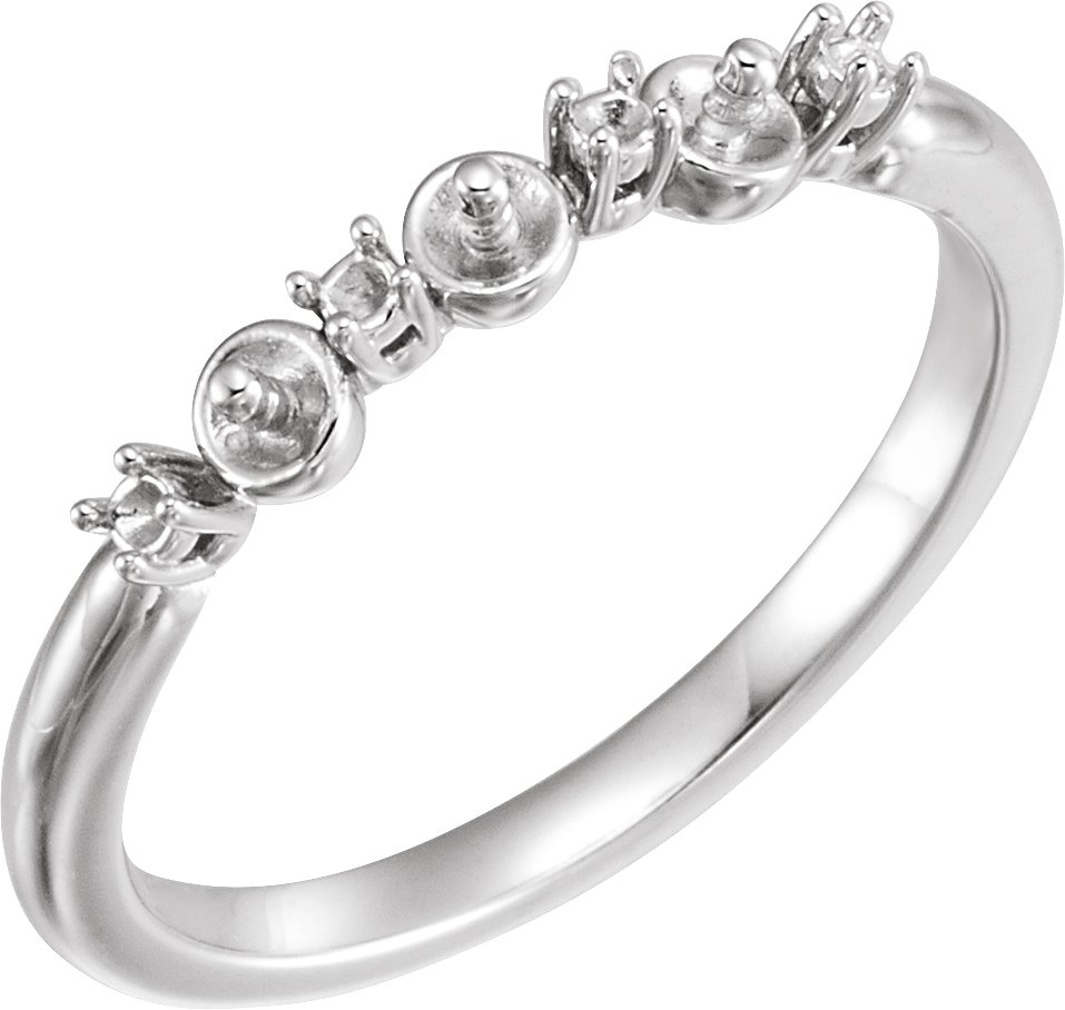 Three-Stone Pearl Ring
