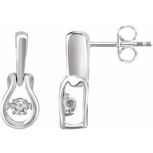 14K White 1/6 CTW Mystara Diamonds® Earrings 