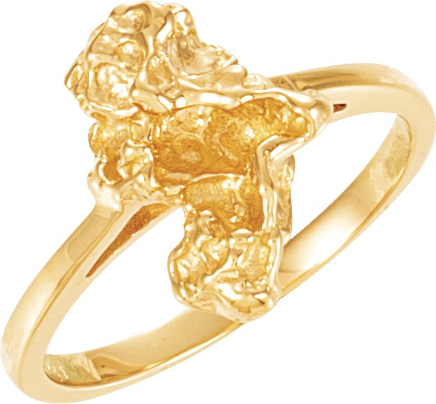 14K Yellow Nugget Ring