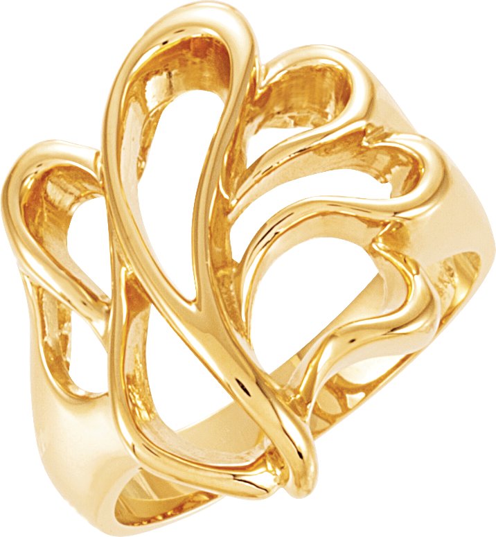 14K Yellow Freeform Ring