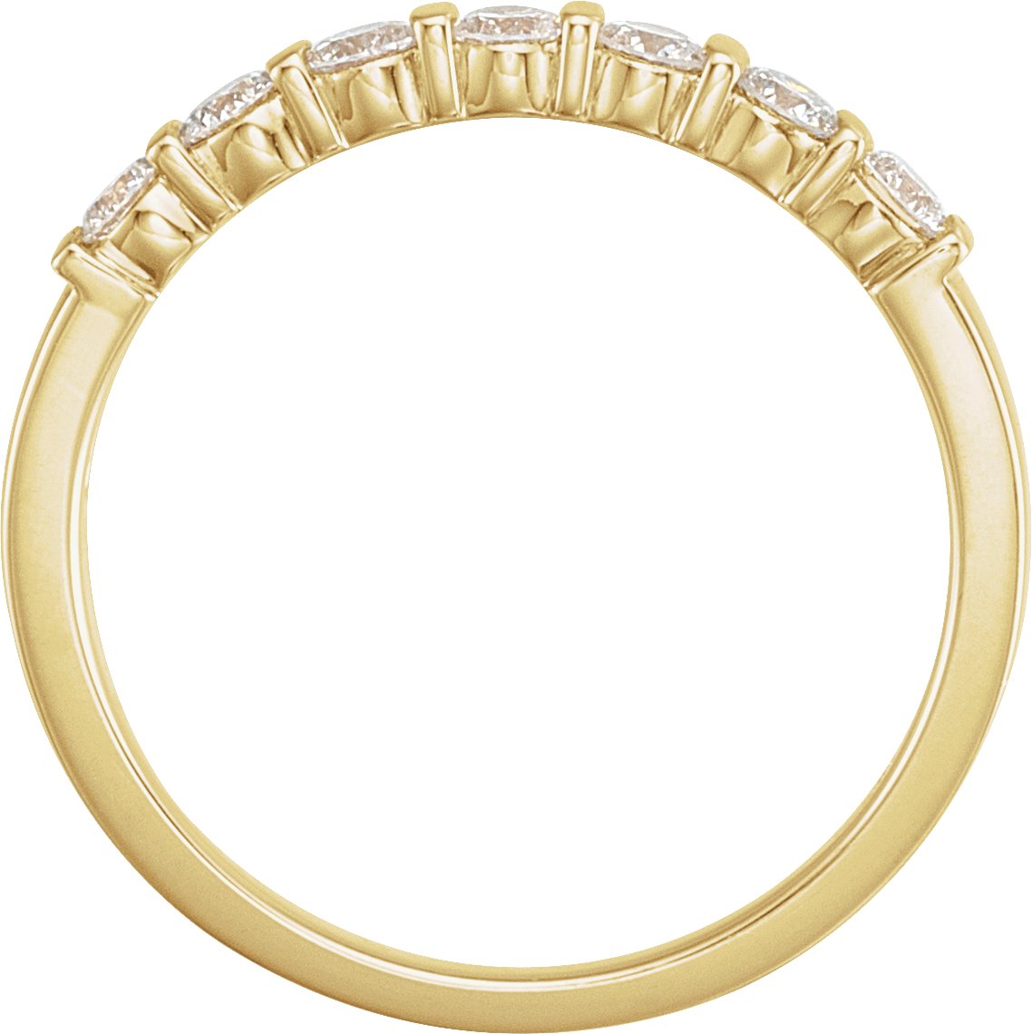 14K Yellow 1/3 CTW Diamond Anniversary Band