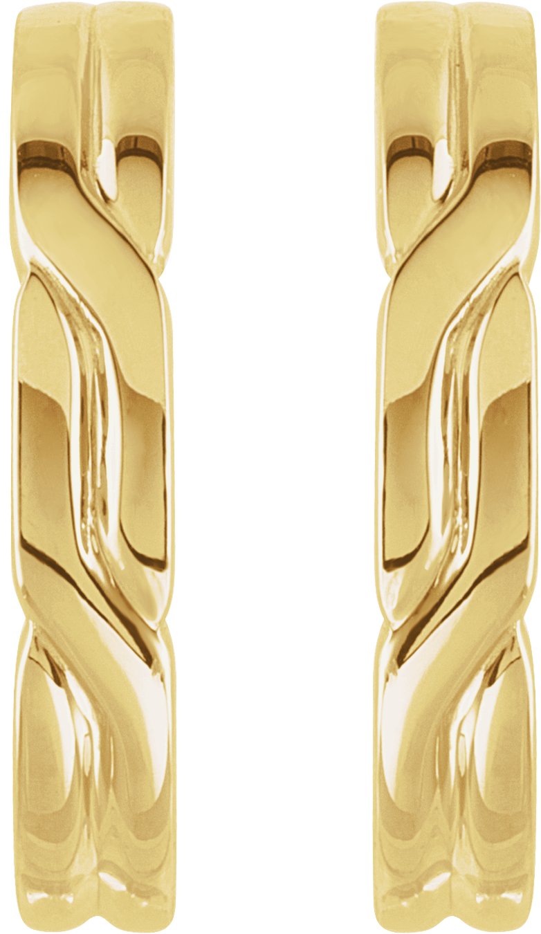 Alternative view of J-Hoop Earrings