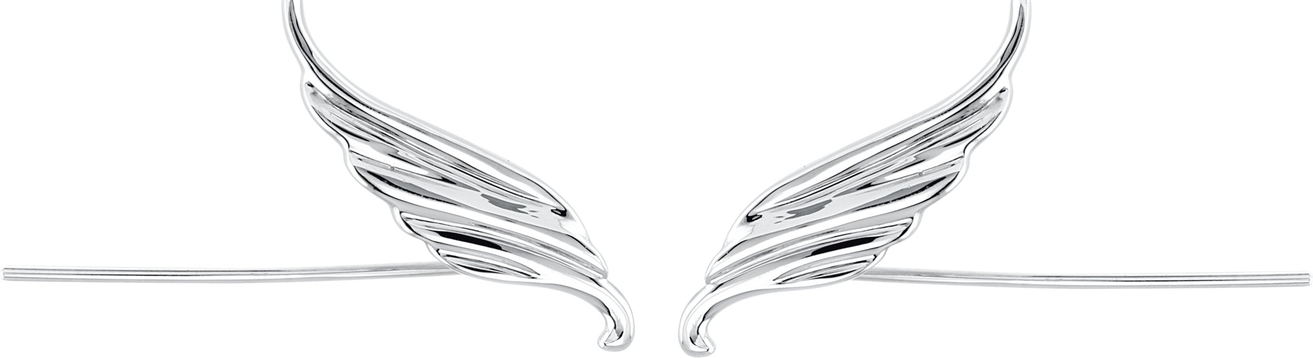 14K White Wing Right Ear Climber