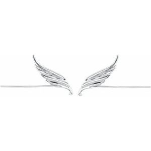 14K White Wing Right Ear Climber